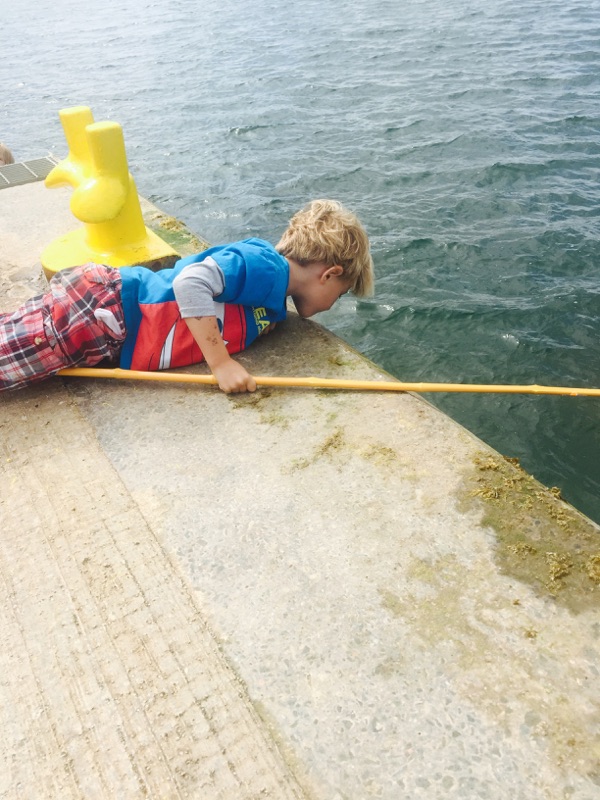 Crabbing at the old Pier 