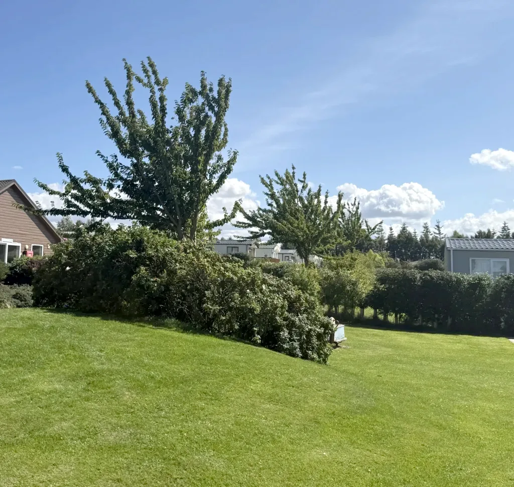 Space and privacy between the pitches at Gilsland Park, North Berwick