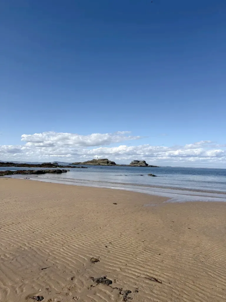 Rocks on the beach at North Berwick, East Lothian
