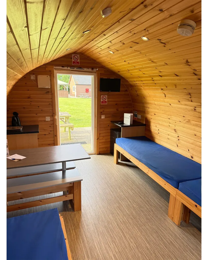 Self Catering Glamping Pods in North Berwick at Gilsland Park