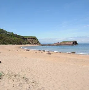 Seacliff Beach in East Lothian Scotland